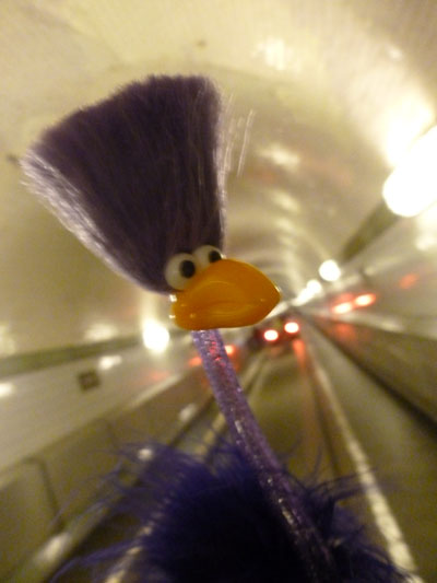 Ingo spaziert durch den Elbtunnel