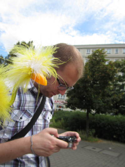 Matthias beim Mingofieren